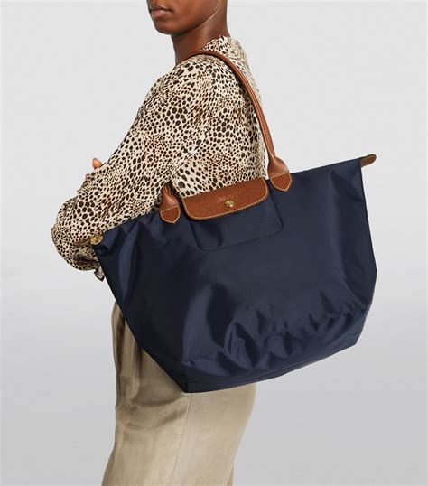 longchamp le pliage tote bag large navy